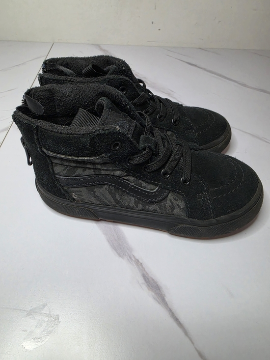 Vans Other - 🚫SOLD🚫Vans Toddler Black High-Top Dneakers W/zipper Size 10C